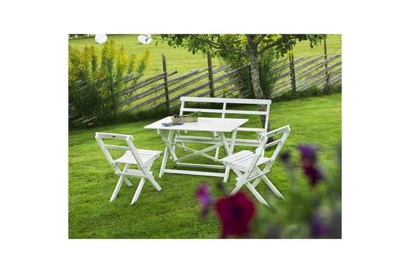 Spisegruppe Hillerstorp Torpet Hvit - Hagemøbler & utemiljø - Hagegruppe - Spisegrupper hage