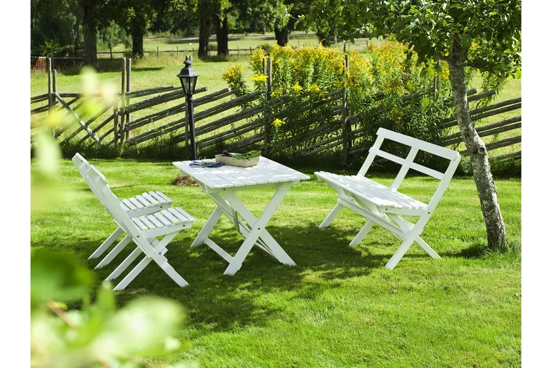 Spisegruppe Hillerstorp Torpet Hvit - Hagemøbler & utemiljø - Hagegruppe - Spisegrupper hage