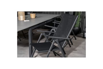 Spisegruppe Levels Forlengbar 160cm + 4 Break Stoler Svart/G - Venture Home - Hagemøbler & utemiljø - Hagegruppe - Spisegrupper hage