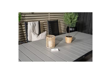 Spisegruppe Levels Forlengbar 160cm + 6 Break Stoler Svart/G - Venture Home - Hagemøbler & utemiljø - Hagegruppe - Spisegrupper hage