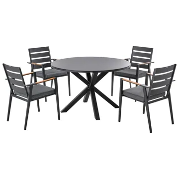 Spisegruppe Maletto/Taviano - Svart - Hagemøbler & utemiljø - Hagegruppe - Spisegrupper hage