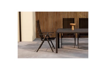 Spisegruppe Mirko 140x80x74, Levanzo - Svart - Hagemøbler & utemiljø - Hagegruppe - Spisegrupper hage