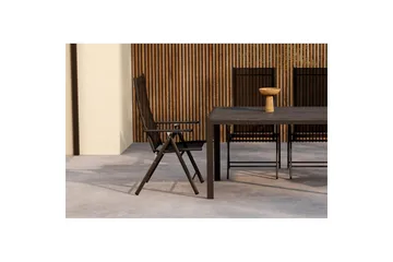 Spisegruppe Mirko 140x80x74, Levanzo - Svart - Hagemøbler & utemiljø - Hagegruppe - Spisegrupper hage