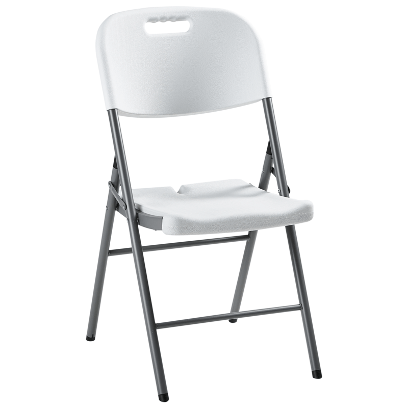 Spisegruppe utendørs 4-seter Cugnoli sammenleggbar - Hvit/sølv - Hagemøbler & utemiljø - Hagegruppe - Spisegrupper hage