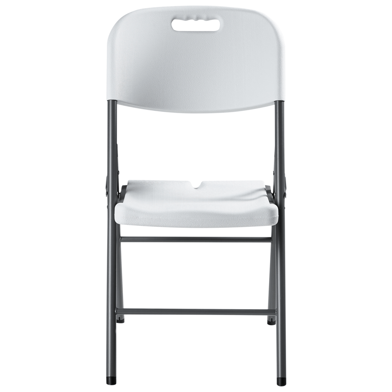 Spisegruppe utendørs 4-seter Cugnoli sammenleggbar - Hvit/sølv - Hagemøbler & utemiljø - Hagegruppe - Spisegrupper hage