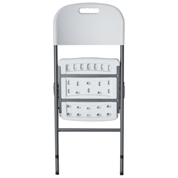 Spisegruppe utendørs 4-seter Cugnoli sammenleggbar - Hvit/sølv - Hagemøbler & utemiljø - Hagegruppe - Spisegrupper hage