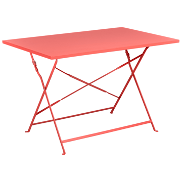 Spisegruppe utendørs 4-seter Fiori - rød - Hagemøbler & utemiljø - Hagegruppe - Spisegrupper hage