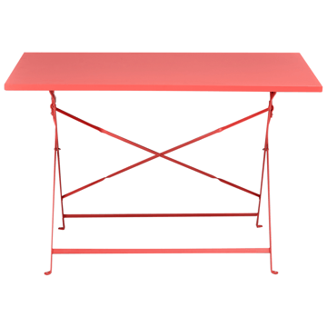 Spisegruppe utendørs 4-seter Fiori - rød - Hagemøbler & utemiljø - Hagegruppe - Spisegrupper hage