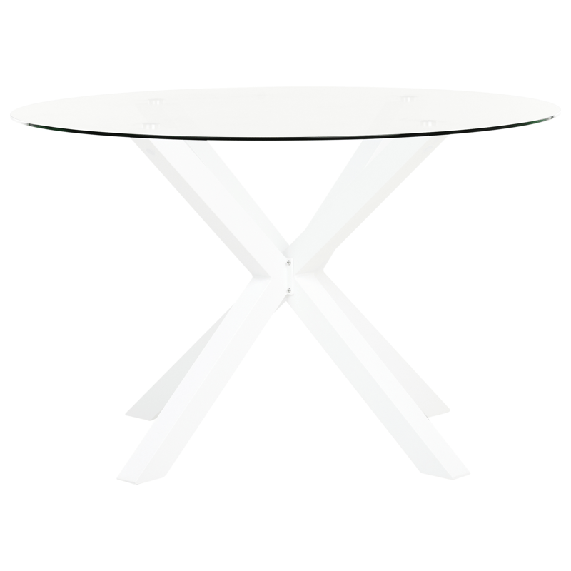 Spisegruppe utendørs 4-seter Maletto/Busseto - hvit/grå/transparent/brun - Hagemøbler & utemiljø - Hagegruppe - Spisegrupper hage