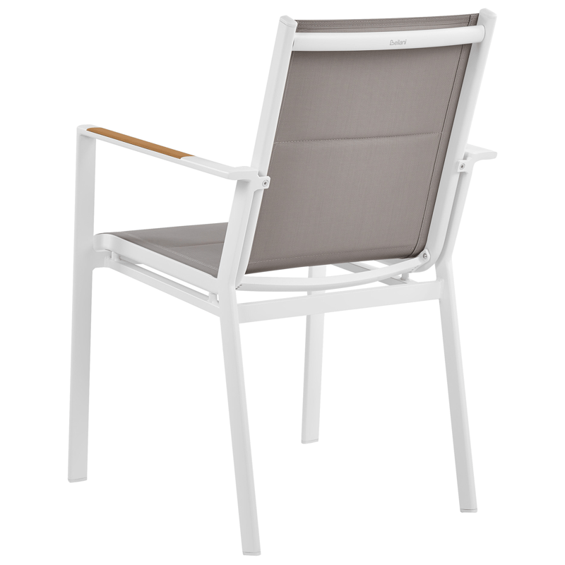 Spisegruppe utendørs 4-seter Maletto/Busseto - hvit/grå/transparent/brun - Hagemøbler & utemiljø - Hagegruppe - Spisegrupper hage