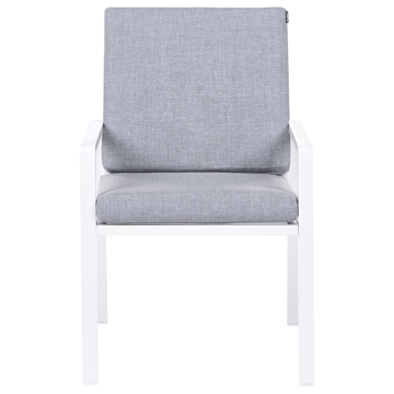 Spisegruppe utendørs 4-seter Visso - hvit/grå/beige - Hagemøbler & utemiljø - Hagegruppe - Spisegrupper hage