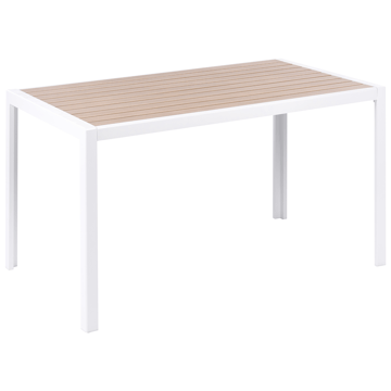 Spisegruppe utendørs 4-seter Visso - hvit/grå/beige - Hagemøbler & utemiljø - Hagegruppe - Spisegrupper hage