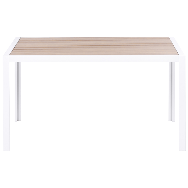 Spisegruppe utendørs 4-seter Visso - hvit/grå/beige - Hagemøbler & utemiljø - Hagegruppe - Spisegrupper hage