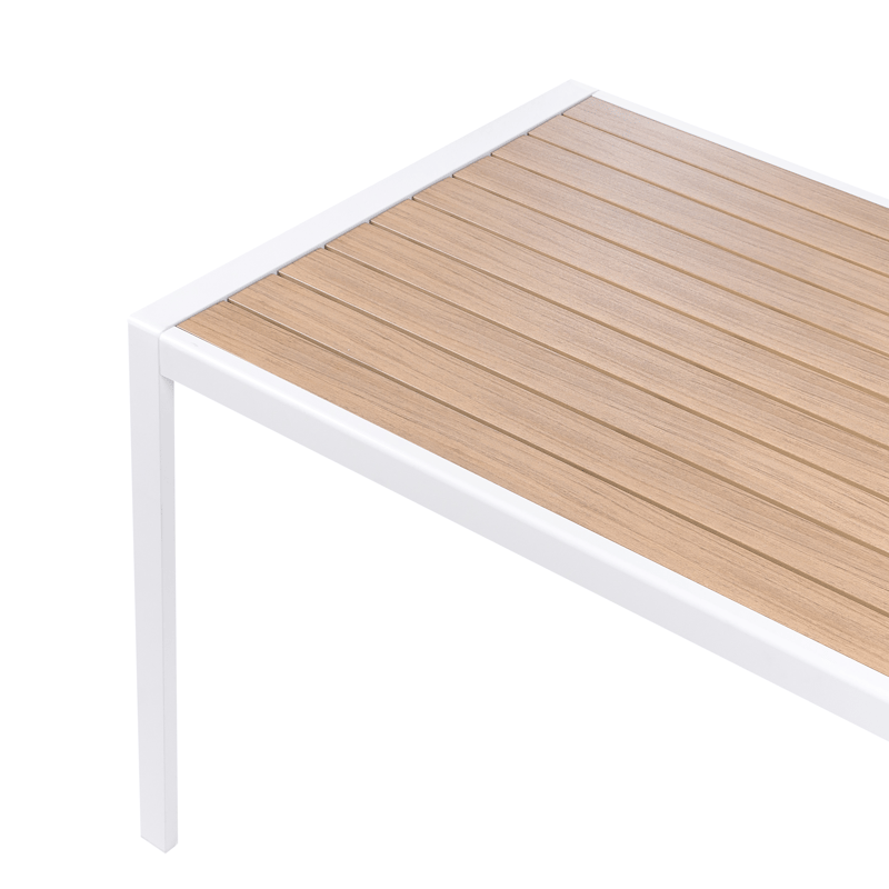 Spisegruppe utendørs 4-seter Visso - hvit/grå/beige - Hagemøbler & utemiljø - Hagegruppe - Spisegrupper hage