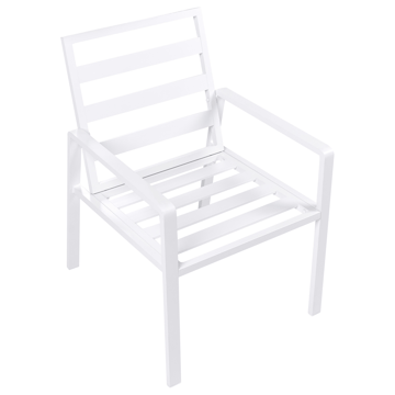 Spisegruppe utendørs 4-seter Visso - hvit/grå/beige - Hagemøbler & utemiljø - Hagegruppe - Spisegrupper hage