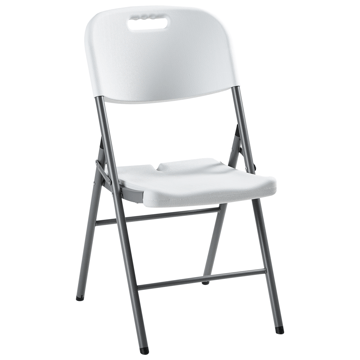 Spisegruppe utendørs 6-seter Cugnoli sammenleggbar - Hvit - Hagemøbler & utemiljø - Hagegruppe - Spisegrupper hage