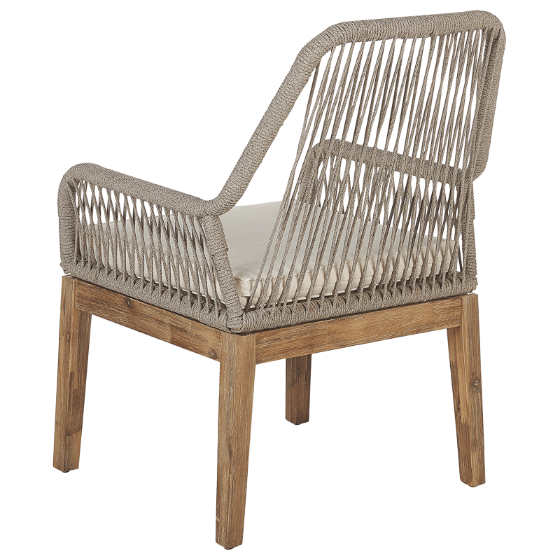 Spisegruppe utendørs 6-seter Oristano med puter Betong - beige - Hagemøbler & utemiljø - Hagegruppe - Spisegrupper hage