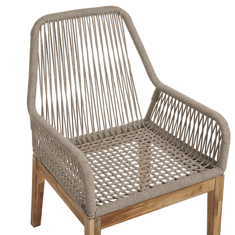 Spisegruppe utendørs 6-seter Oristano med puter Betong - beige - Hagemøbler & utemiljø - Hagegruppe - Spisegrupper hage