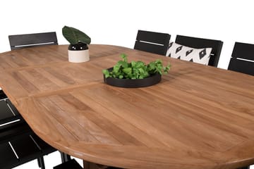 Spisegruppe Venture Home Kenya, Levels - teak/svart - Hagemøbler & utemiljø - Hagegruppe - Spisegrupper hage