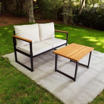 Sylros 2-seters Sofagruppe Utendørs - Beige - Hagemøbler & utemiljø - Hagegruppe - Sofagruppe utendørs