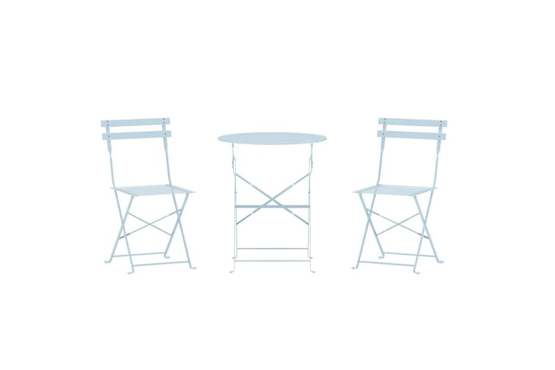 Tao kafégruppe utendørs - Lys blå - Hagemøbler & utemiljø - Hagegruppe - Cafemøbler & cafesett