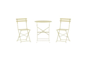 Tao kafégruppe utendørs - Lys gul - Hagemøbler & utemiljø - Hagegruppe - Cafemøbler & cafesett