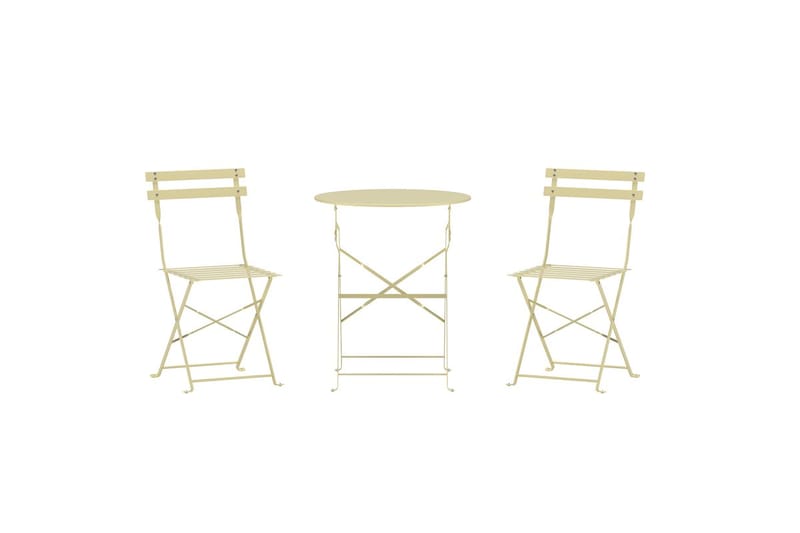 Tao kafégruppe utendørs - Lys gul - Hagemøbler & utemiljø - Hagegruppe - Cafemøbler & cafesett