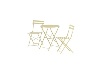 Tao kafégruppe utendørs - Lys gul - Hagemøbler & utemiljø - Hagegruppe - Cafemøbler & cafesett