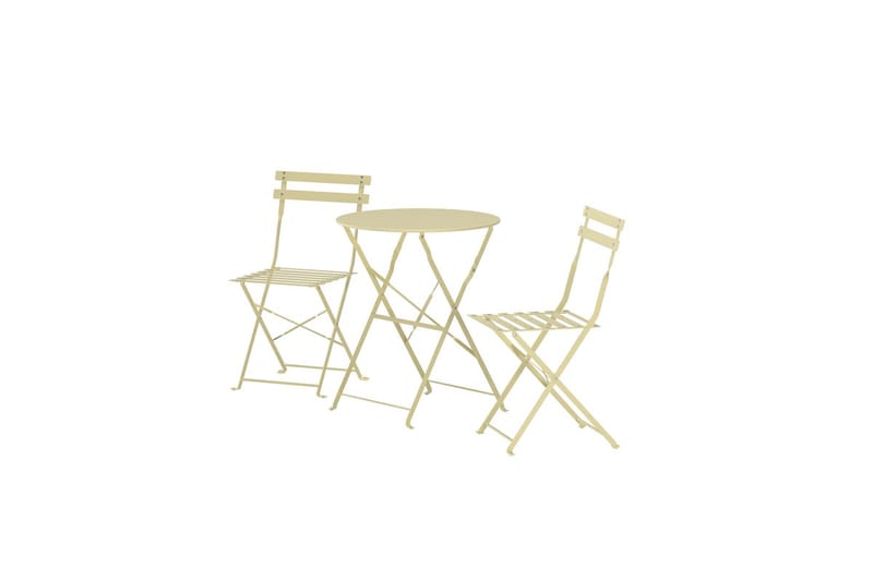Tao kafégruppe utendørs - Lys gul - Hagemøbler & utemiljø - Hagegruppe - Cafemøbler & cafesett