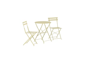 Tao kafégruppe utendørs - Lys gul - Hagemøbler & utemiljø - Hagegruppe - Cafemøbler & cafesett