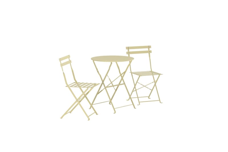 Tao kafégruppe utendørs - Lys gul - Hagemøbler & utemiljø - Hagegruppe - Cafemøbler & cafesett