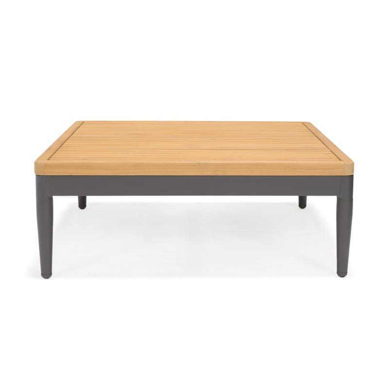 TOPAZ Loungegruppe 4-seter sofa + sofabord 73 cm - Grå - Hagemøbler & utemiljø - Hagegruppe - Sofagruppe utendørs