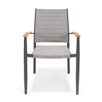 TOPAZ Spisegruppe 144 cm 6 lenestoler - Grå - Hagemøbler & utemiljø - Hagegruppe - Spisegrupper hage