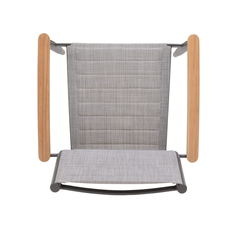 TOPAZ Spisegruppe 144 cm 6 lenestoler - Grå - Hagemøbler & utemiljø - Hagegruppe - Spisegrupper hage