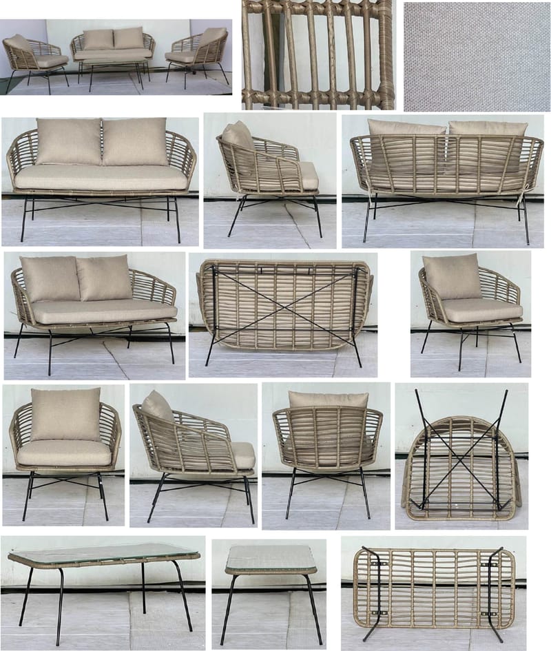 Torino Lounge - Beige - Hagemøbler & utemiljø - Hagegruppe - Sofagruppe utendørs