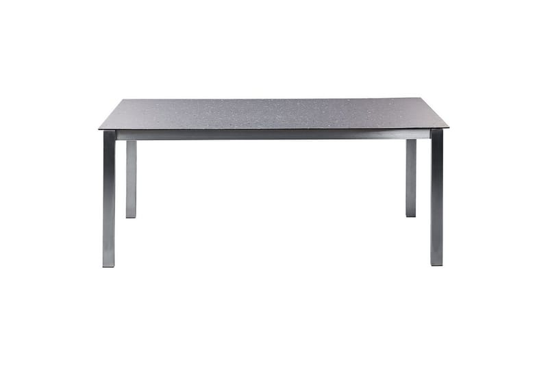 Trädgårdsmatgrupp Beliani Cosoleto/Grosseto 6-Sits Black||Silver - Hagemøbler & utemiljø - Hagegruppe - Spisegrupper hage