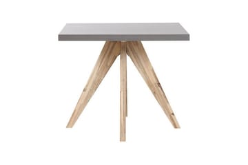 Trädgårdsmöbelset Beliani Olbia med fyrkantigt betongbord Grey||Beige||Light wood - Hagemøbler & utemiljø - Hagegruppe - Spisegrupper hage