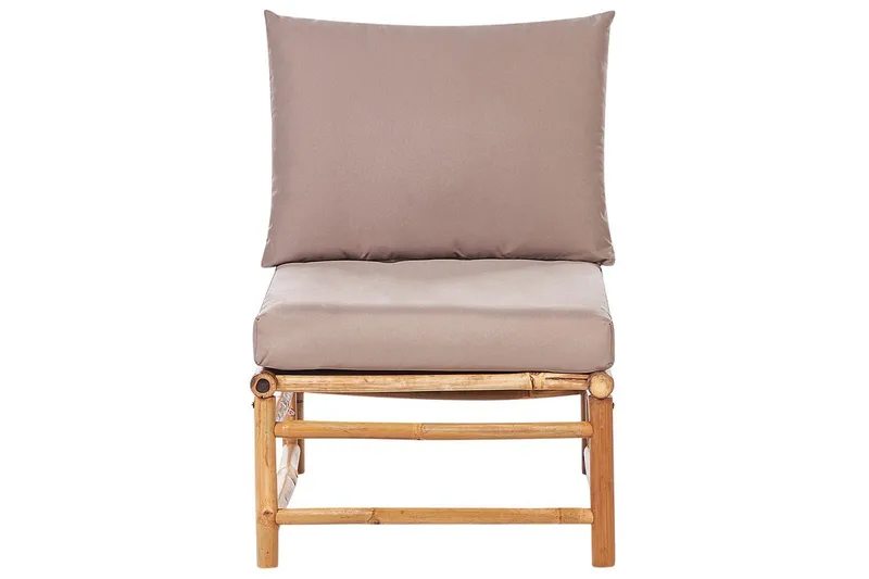 Trädgårdssoffgrupp Beliani Cerreto Beige/ljust trä Beige||Light wood - Hagemøbler & utemiljø - Hagegruppe - Sofagruppe utendørs