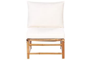 Trädgårdssoffgrupp Beliani Cerreto Beige/ljust trä White||Light wood - Hagemøbler & utemiljø - Hagegruppe - Sofagruppe utendørs