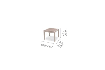 Urbanite Sett sidebord + 2 carverstoler - Lys Grå - Hagemøbler & utemiljø - Hagegruppe - Cafemøbler & cafesett