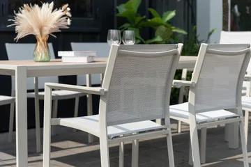 Urbanite Spisegruppe Utendørs 205 cm 8 Lenestoler - Grå - Hagemøbler & utemiljø - Hagegruppe - Spisegrupper hage