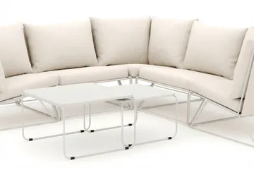 Usteryd utendørs hjørnesofa 5-seter vendbar - Beige/Beige - Hagemøbler & utemiljø - Hagegruppe - Sofagruppe utendørs