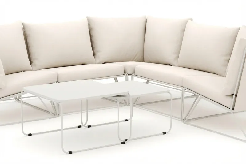 Usteryd utendørs hjørnesofa 5-seter vendbar - Beige/Beige - Hagemøbler & utemiljø - Hagegruppe - Sofagruppe utendørs