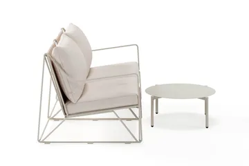 Usteryd Utesofa 2-seter med Usteryd Sofabord - Beige - Hagemøbler & utemiljø - Loungemøbler - Loungegrupper