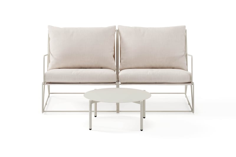 Usteryd Utesofa 2-seter med Usteryd Sofabord - Beige - Hagemøbler & utemiljø - Loungemøbler - Loungegrupper