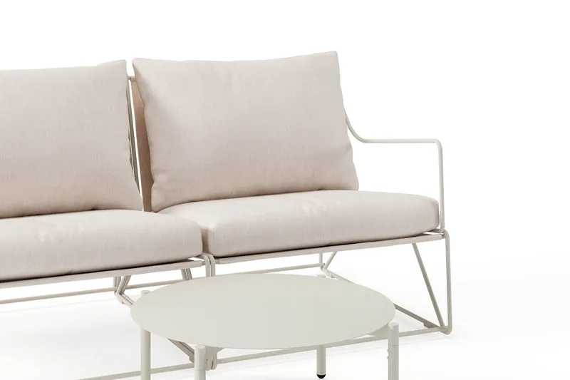 Usteryd Utesofa 2-seter med Usteryd Sofabord - Beige - Hagemøbler & utemiljø - Loungemøbler - Loungegrupper