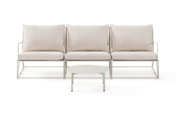 Usteryd Utesofa 3-seter med Usteryd Sofabord - Beige - Hagemøbler & utemiljø - Loungemøbler - Loungegrupper