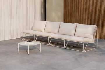 Usteryd Utesofa 4-seter med Usteryd Sofabord - Beige - Hagemøbler & utemiljø - Loungemøbler - Loungegrupper