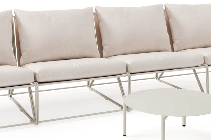 Usteryd Utesofa 4-seter med Usteryd Sofabord - Beige - Hagemøbler & utemiljø - Loungemøbler - Loungegrupper