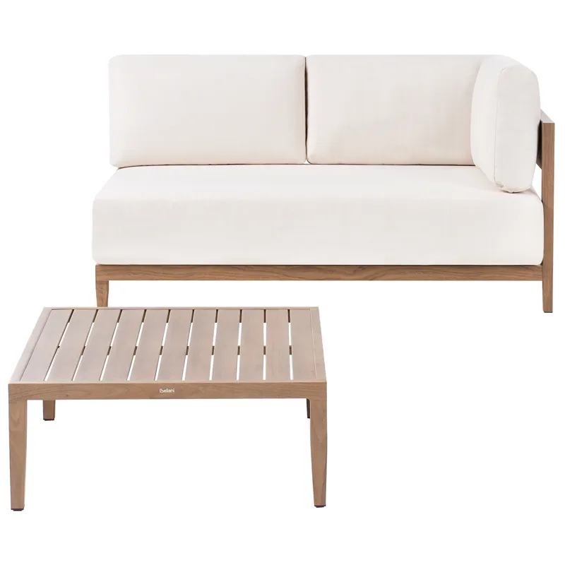 Utegruppe 2-seters Sampieri, lys beige
